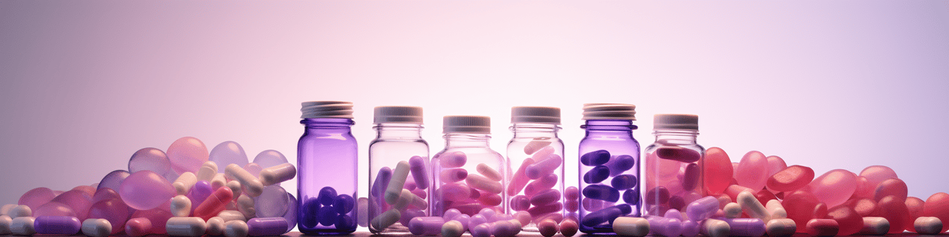 image of different drug pills on a surface