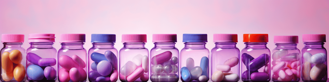 image of different drug pills on a surface