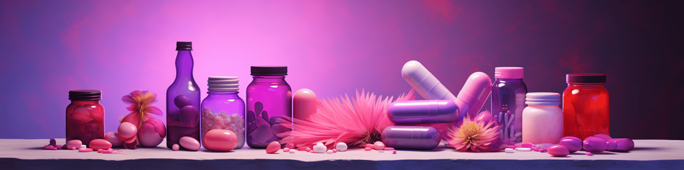 image of different drug pills on a surface