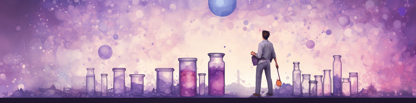 image of a doctor in a lab doing drug, clinical research