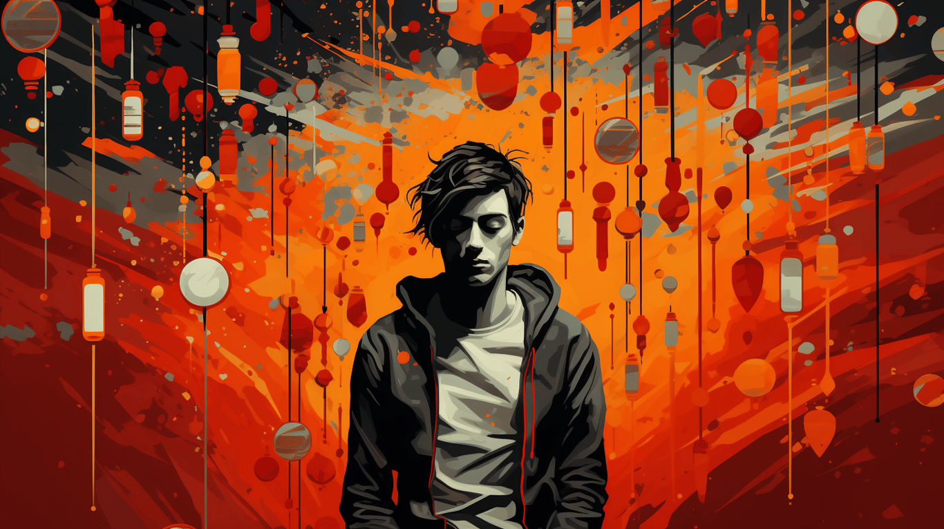 abstract image of a patient experiencing side effect