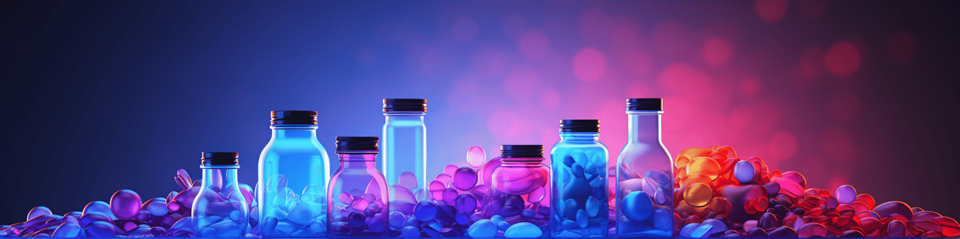 image of different drug pills on a surface