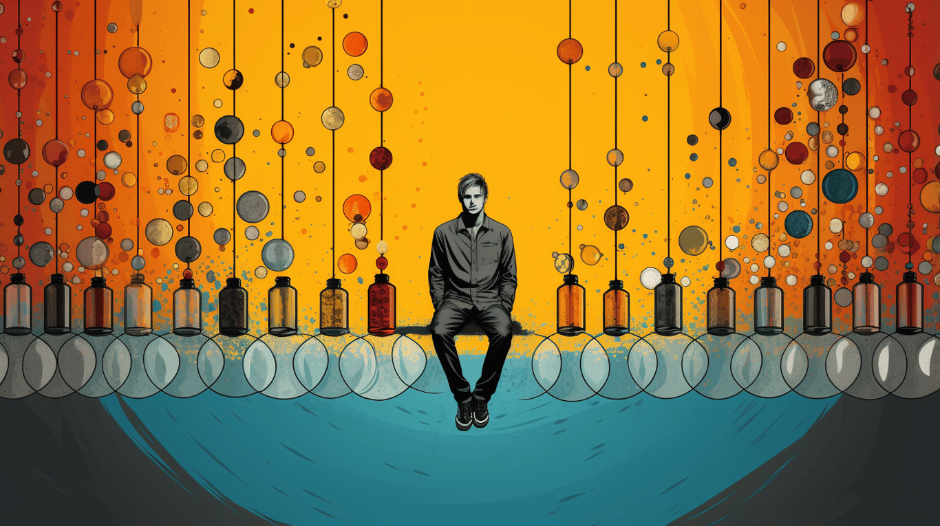 abstract image of a patient experiencing side effect