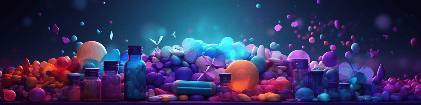 image of different drug pills on a surface