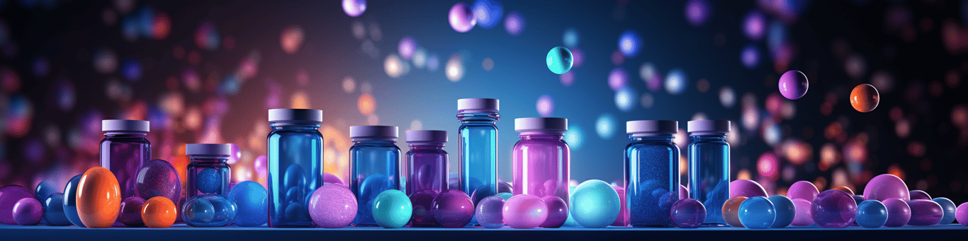 image of different drug pills on a surface