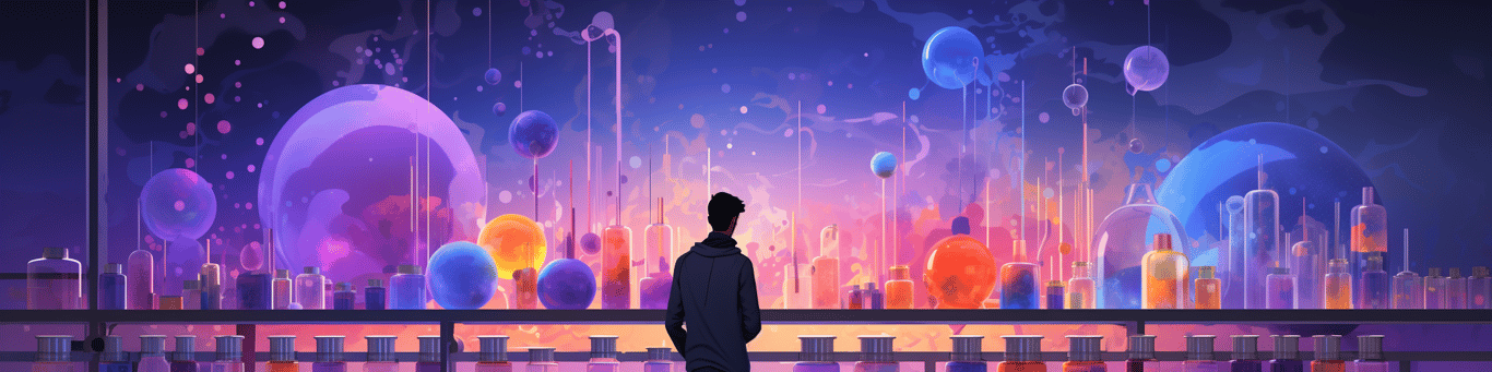 image of a doctor in a lab doing drug, clinical research