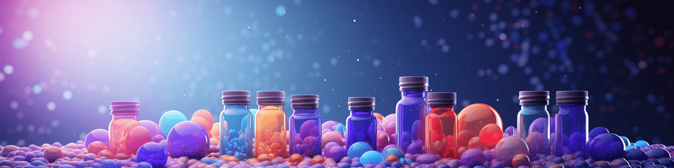 image of different drug pills on a surface