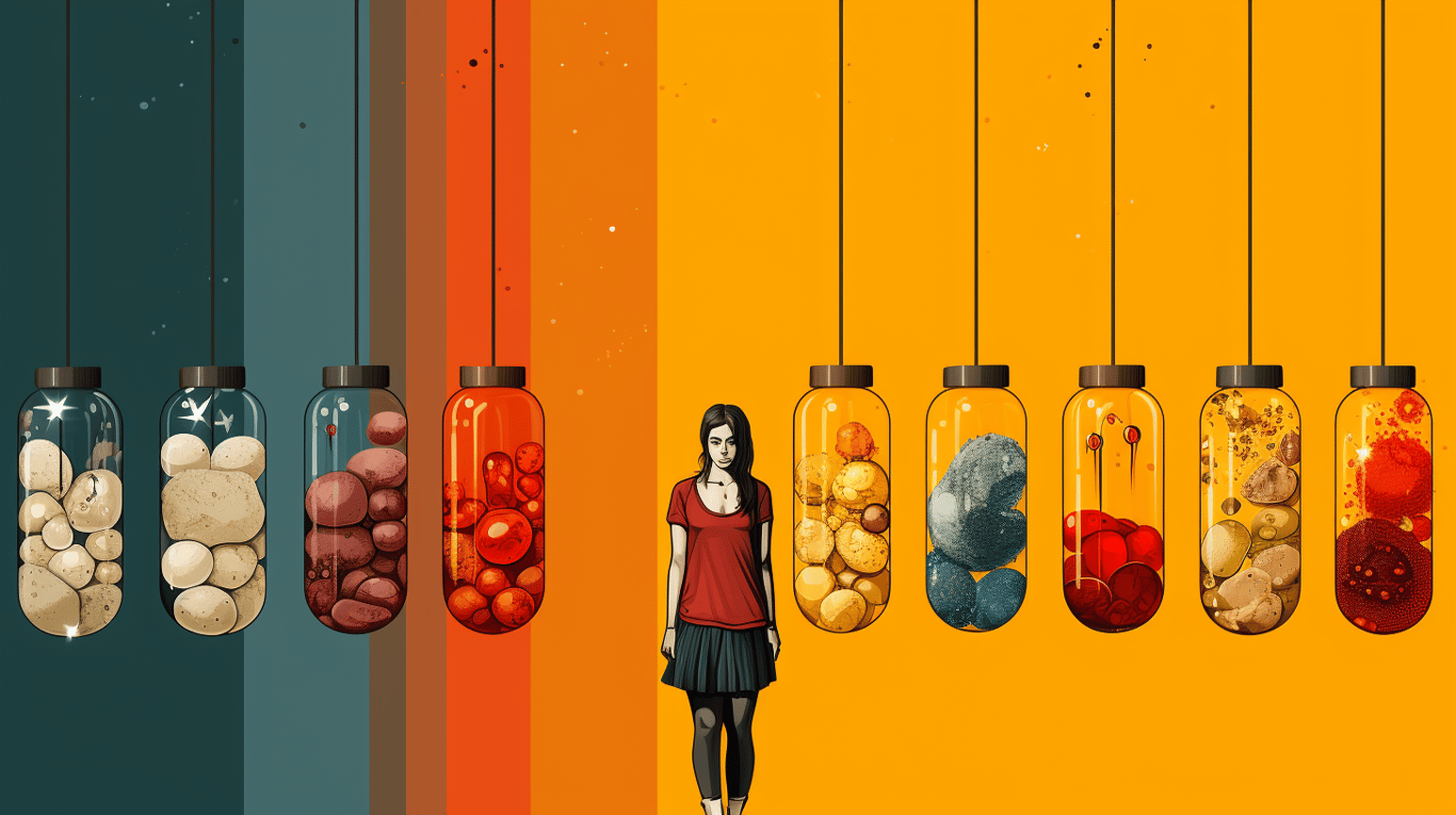 abstract image of a patient experiencing side effect