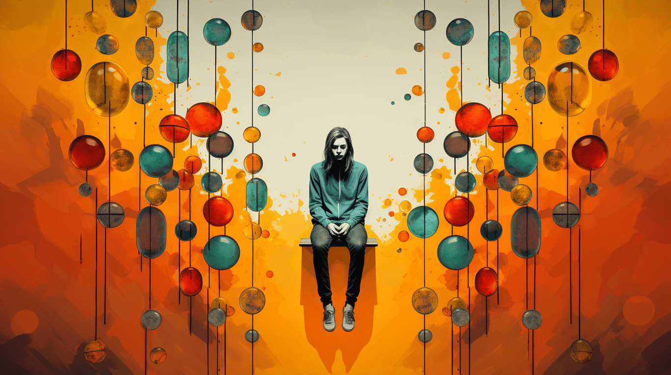 abstract image of a patient experiencing side effect