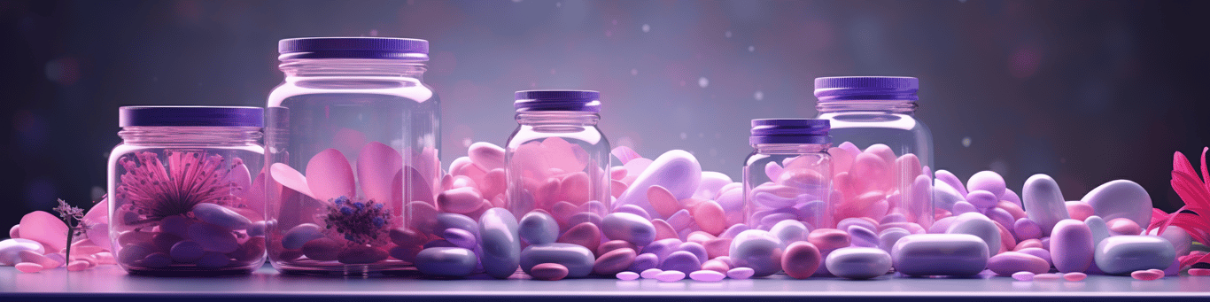 image of different drug pills on a surface