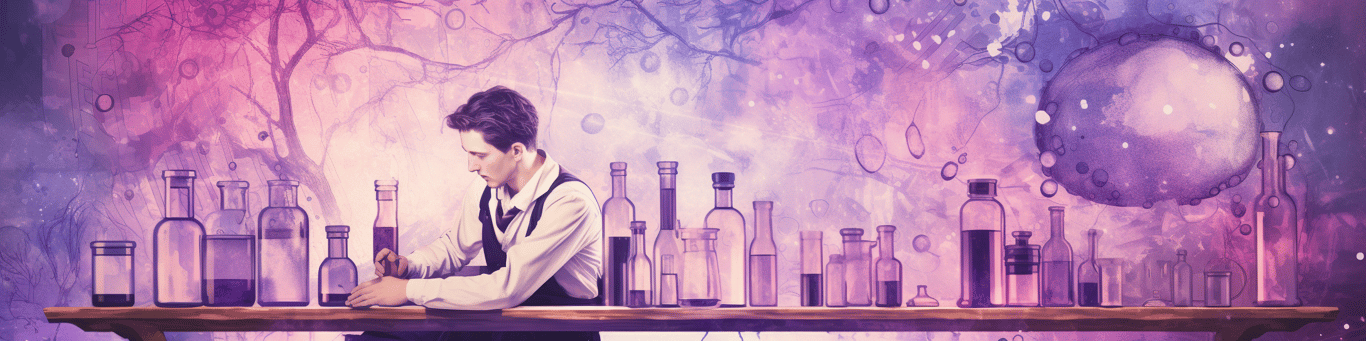 image of a doctor in a lab doing drug, clinical research