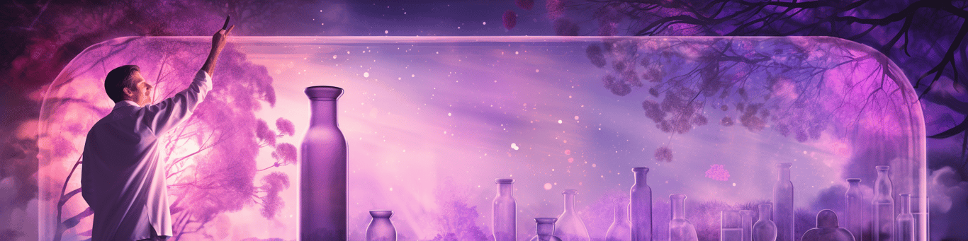 image of a doctor in a lab doing drug, clinical research