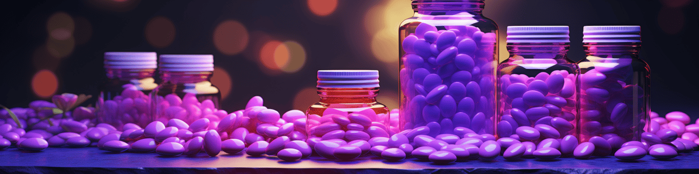 image of different drug pills on a surface