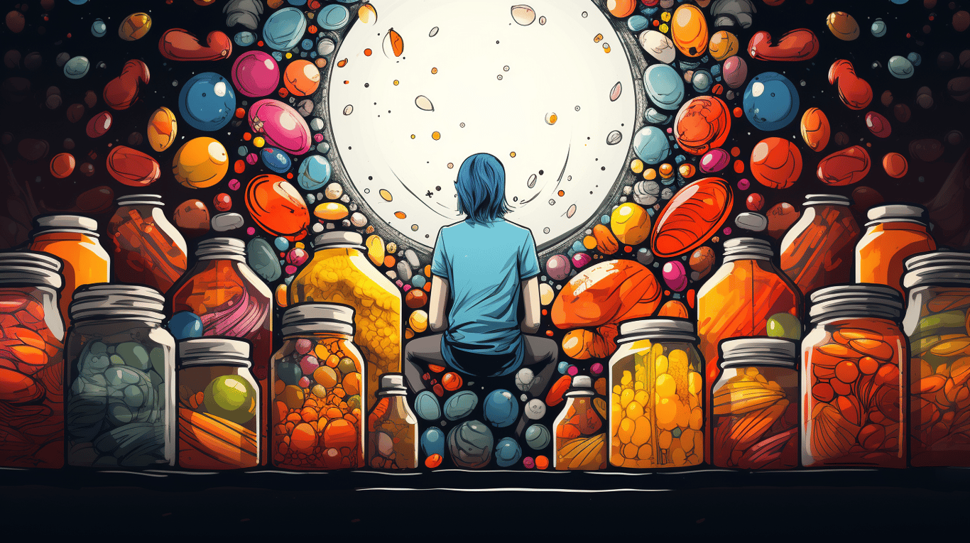 abstract image of a patient experiencing side effect