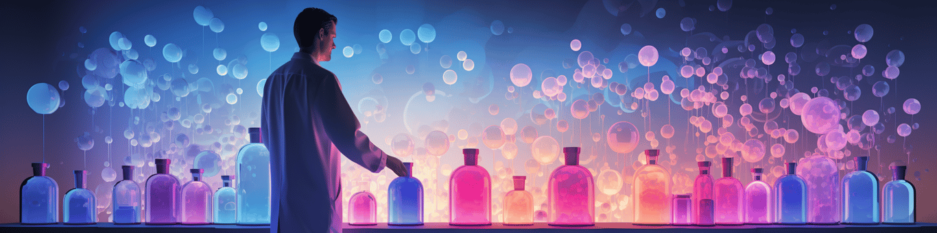 image of a doctor in a lab doing drug, clinical research