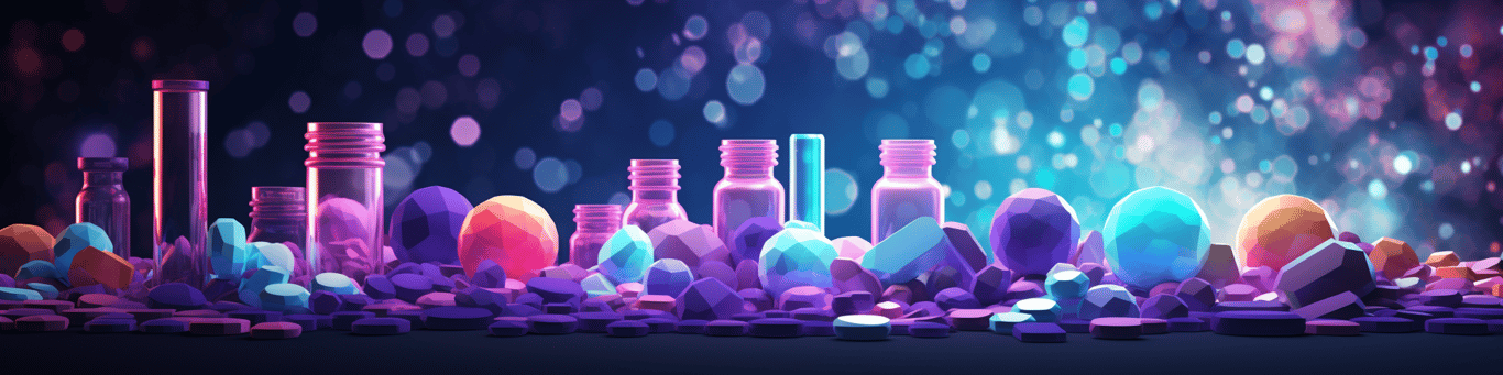 image of different drug pills on a surface