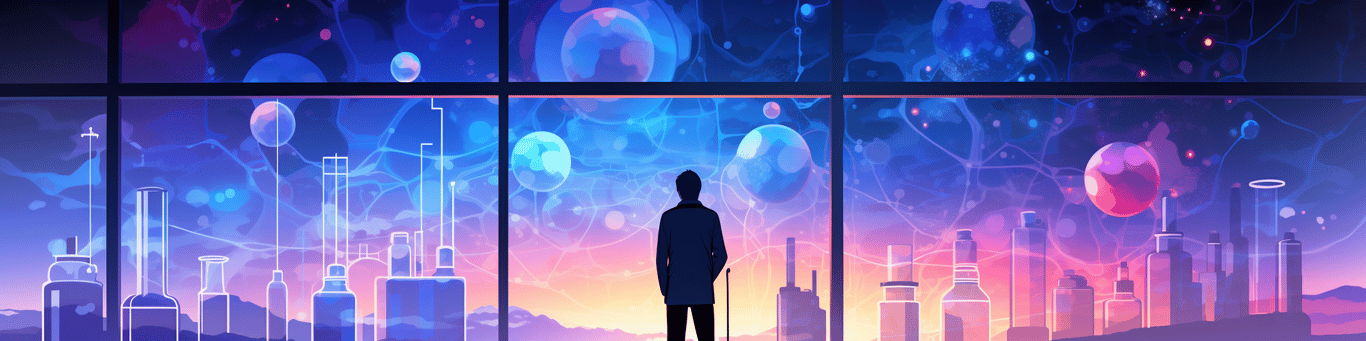 image of a doctor in a lab doing drug, clinical research