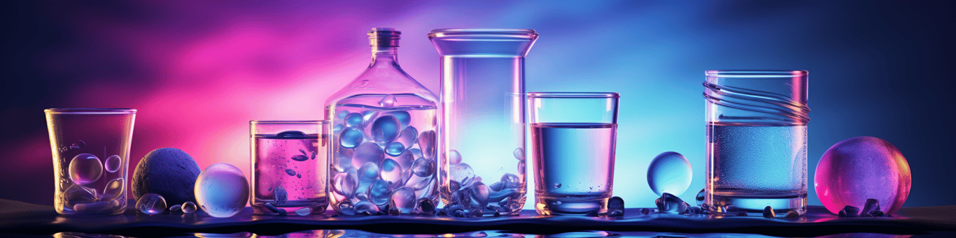 image of drug pills surrounding a glass of water symbolizing drug consumption