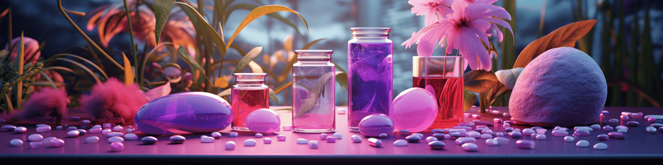 image of different drug pills on a surface