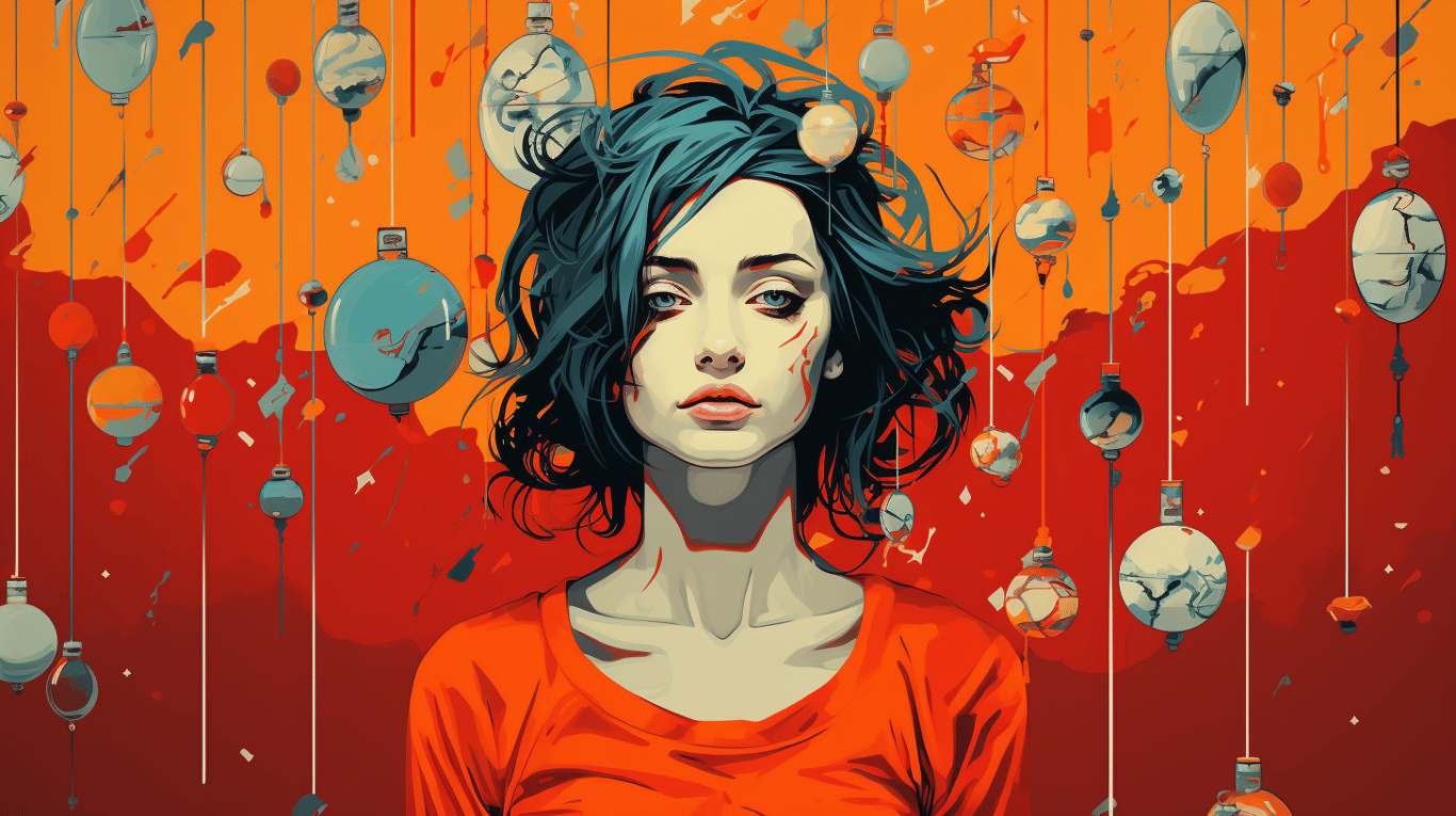 abstract image of a patient experiencing side effect