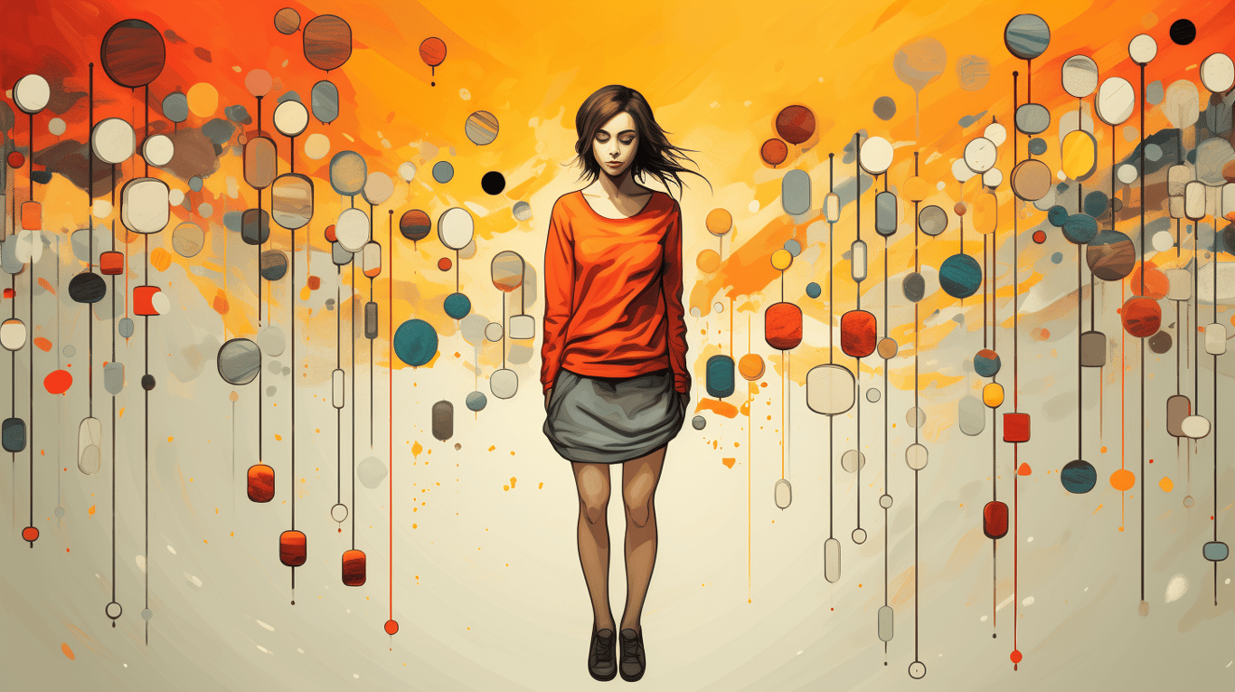 abstract image of a patient experiencing side effect