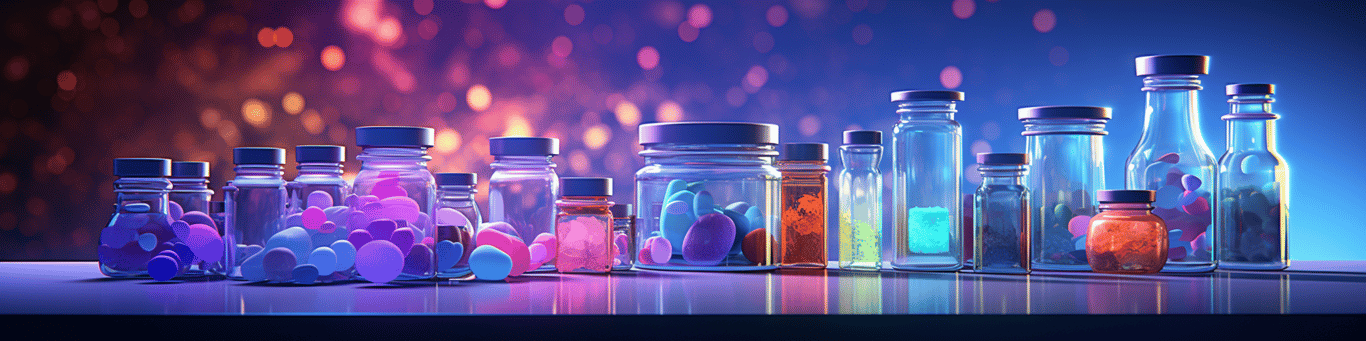 image of different drug pills on a surface