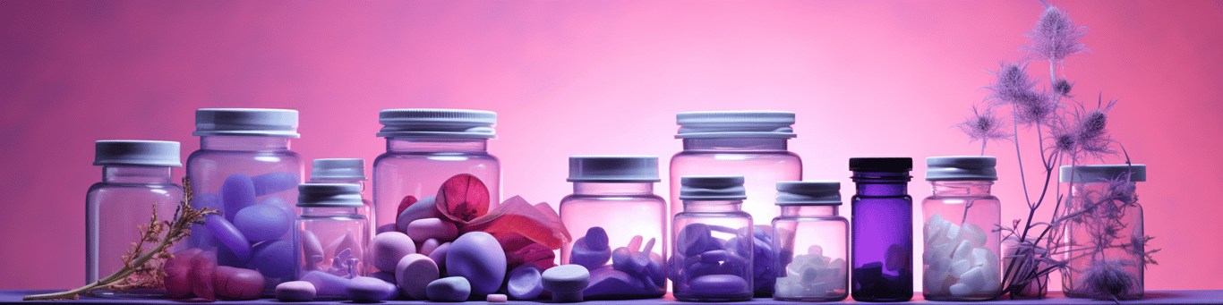 image of different drug pills on a surface