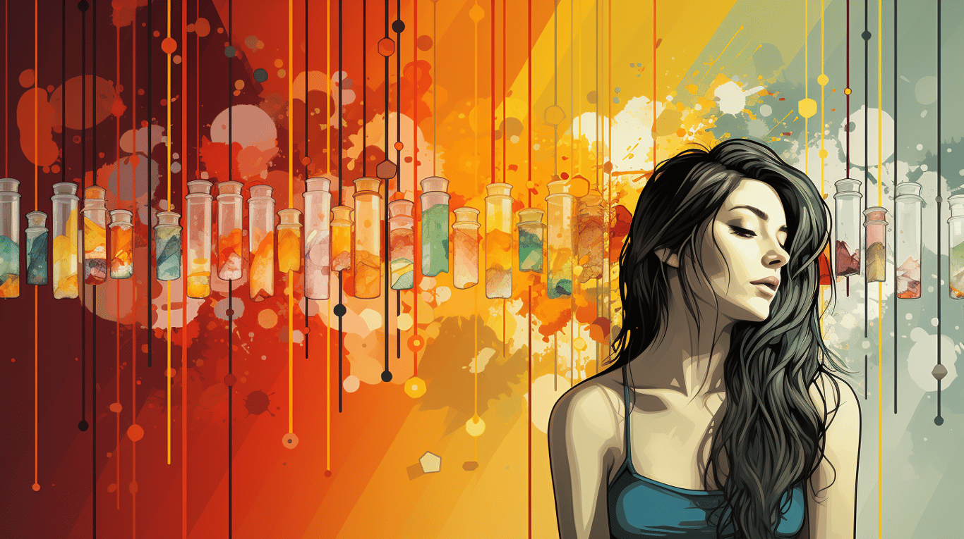 abstract image of a patient experiencing side effect