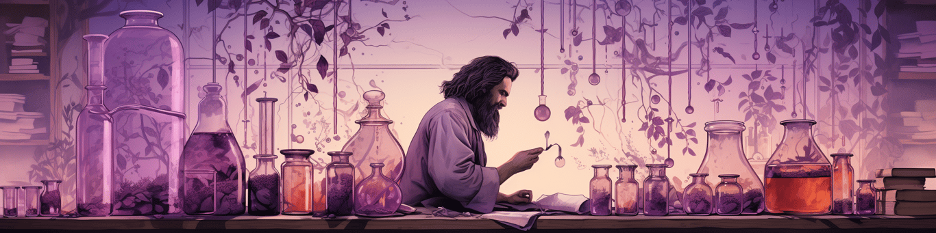 image of a doctor in a lab doing drug, clinical research