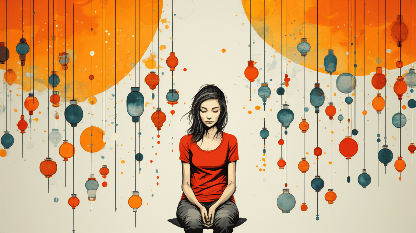 abstract image of a patient experiencing side effect