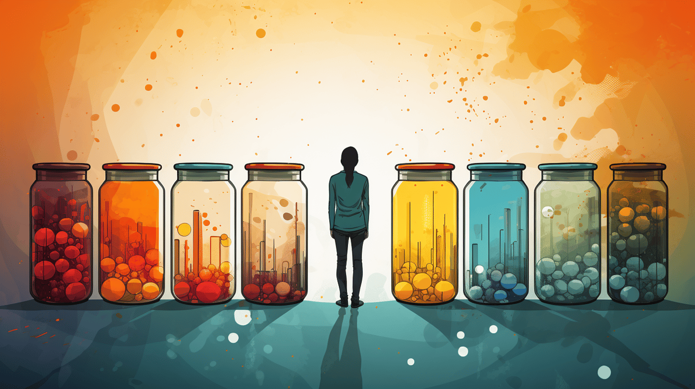 abstract image of a patient experiencing side effect