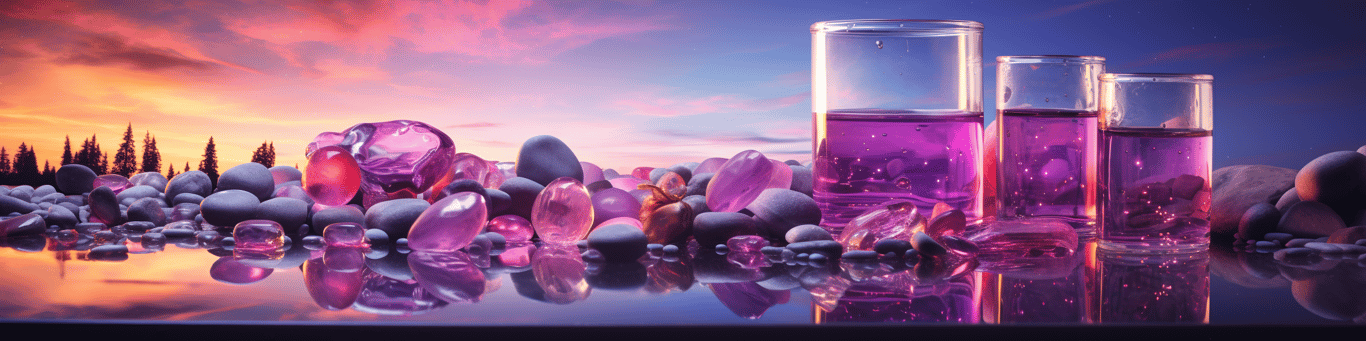 image of drug pills surrounding a glass of water symbolizing drug consumption