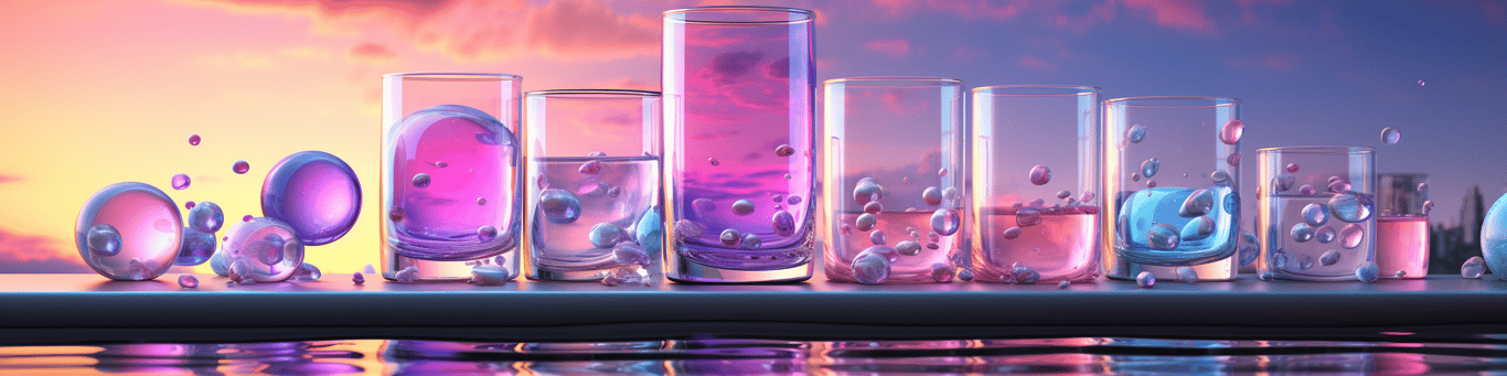 image of drug pills surrounding a glass of water symbolizing drug consumption