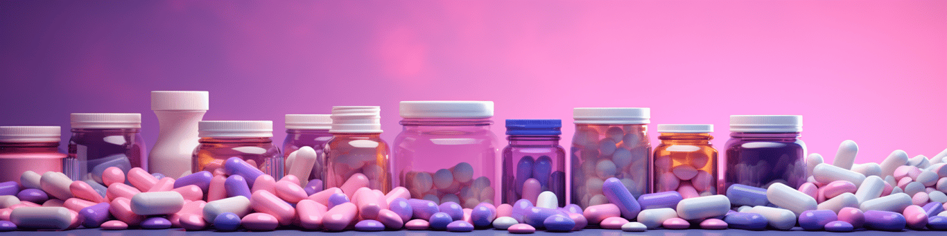 image of different drug pills on a surface