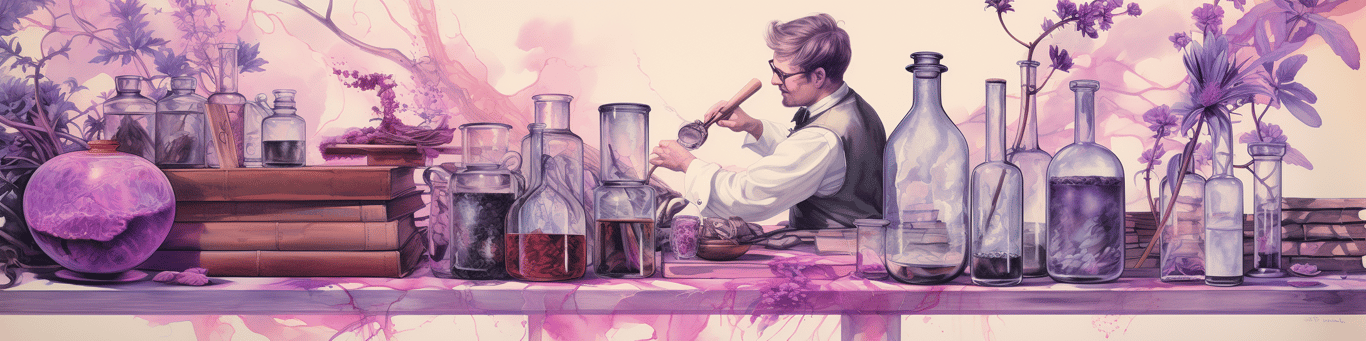 image of a doctor in a lab doing drug, clinical research