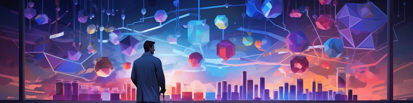 image of a doctor in a lab doing drug, clinical research