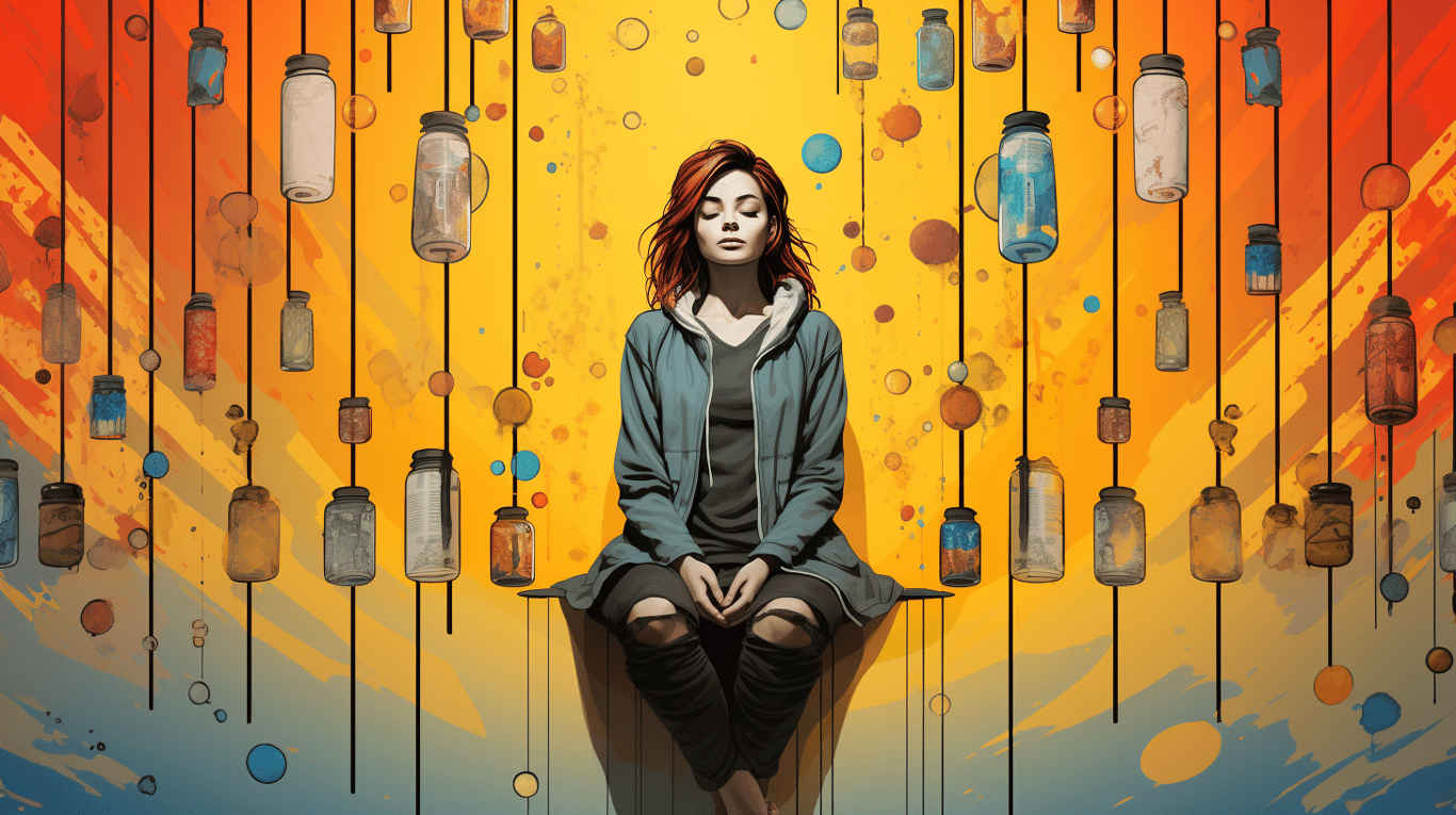 abstract image of a patient experiencing side effect