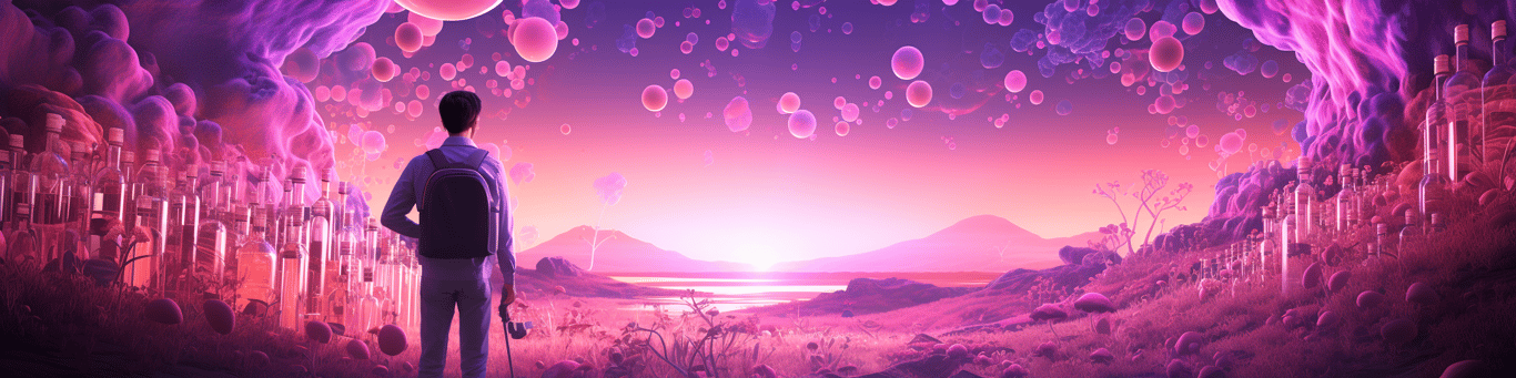 image of a doctor in a lab doing drug, clinical research