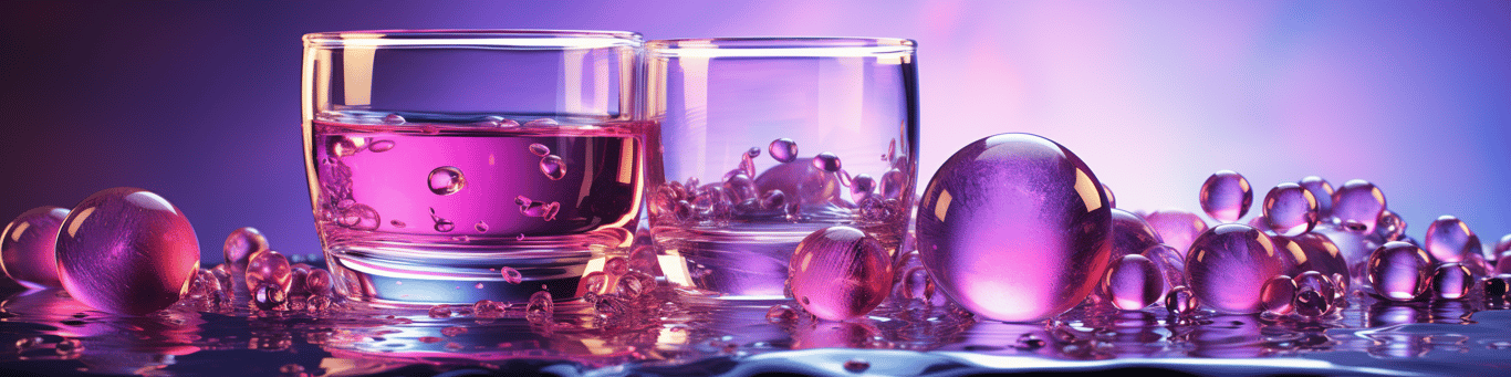 image of drug pills surrounding a glass of water symbolizing drug consumption