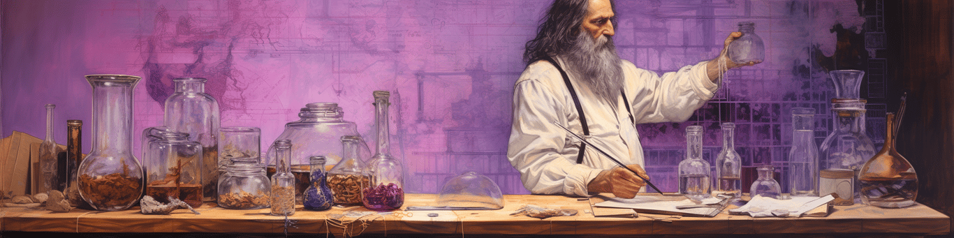 image of a doctor in a lab doing drug, clinical research