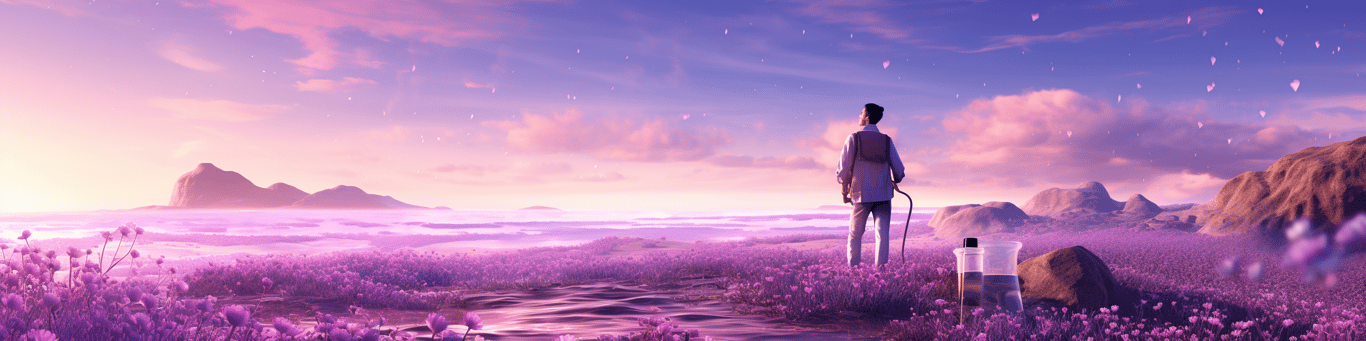 image of a doctor in a lab doing drug, clinical research