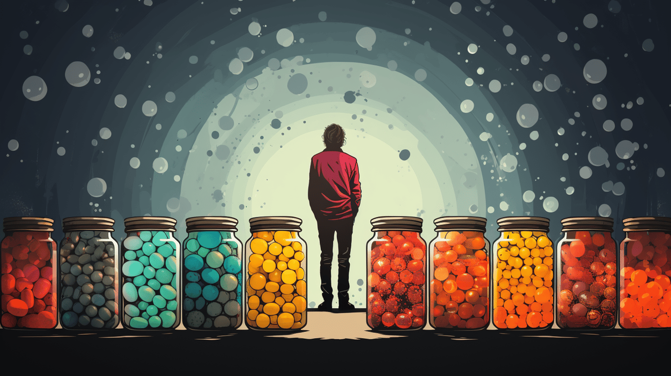 abstract image of a patient experiencing side effect