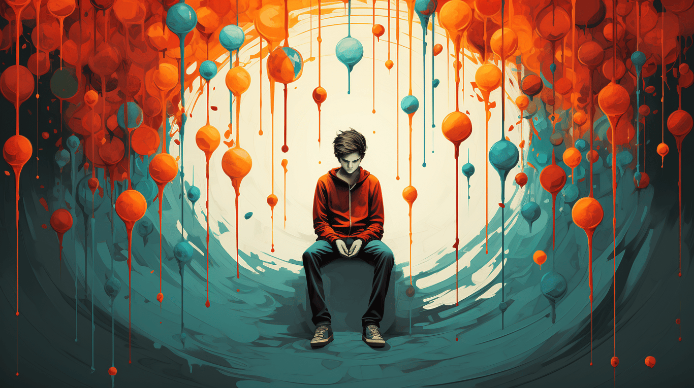 abstract image of a patient experiencing side effect