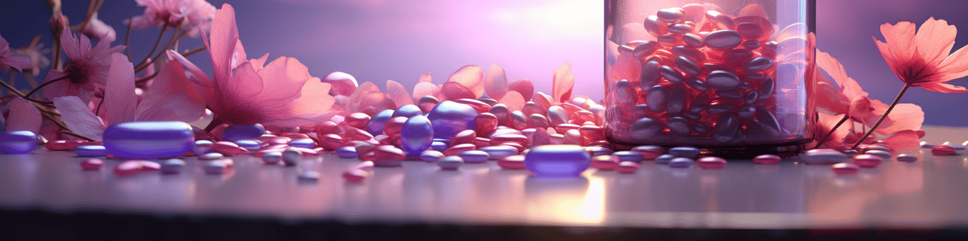 image of different drug pills on a surface
