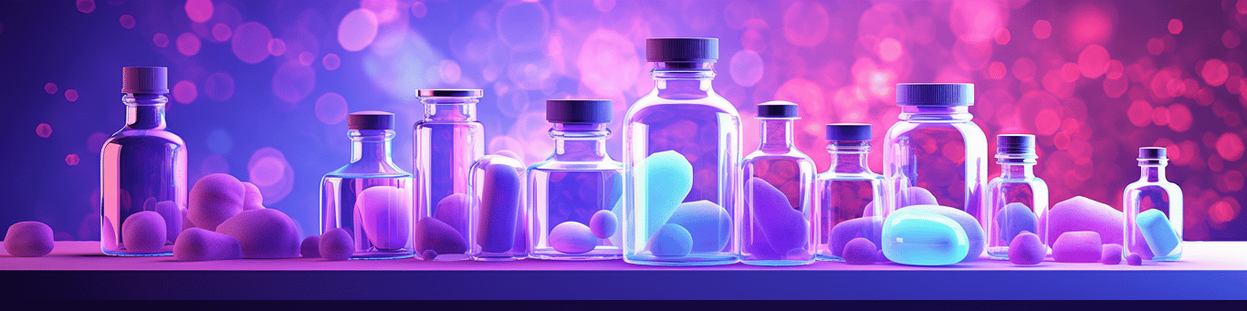image of different drug pills on a surface