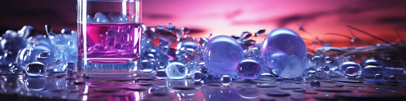 image of drug pills surrounding a glass of water symbolizing drug consumption