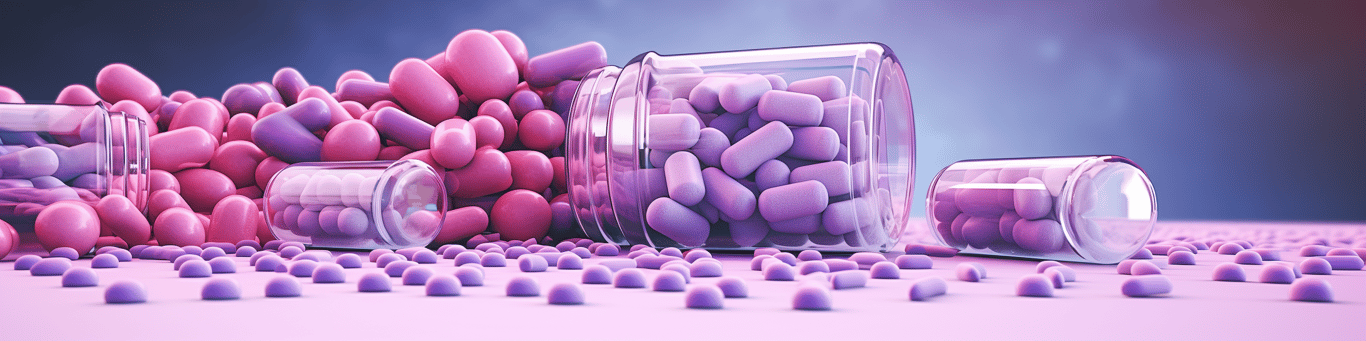 image of different drug pills on a surface