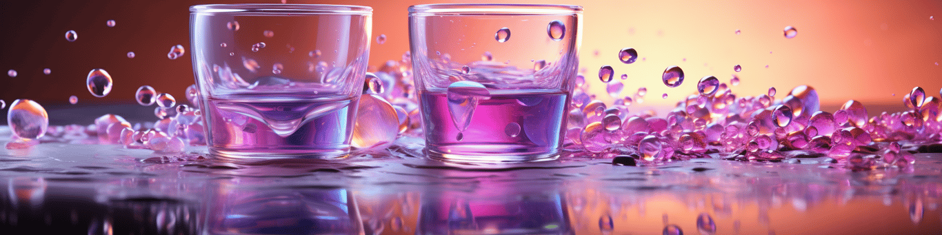 image of drug pills surrounding a glass of water symbolizing drug consumption