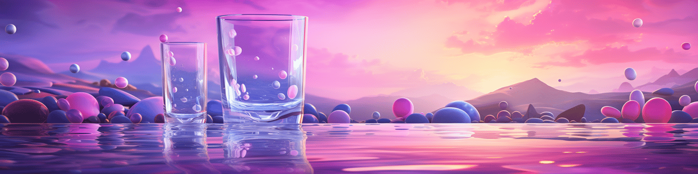 image of drug pills surrounding a glass of water symbolizing drug consumption