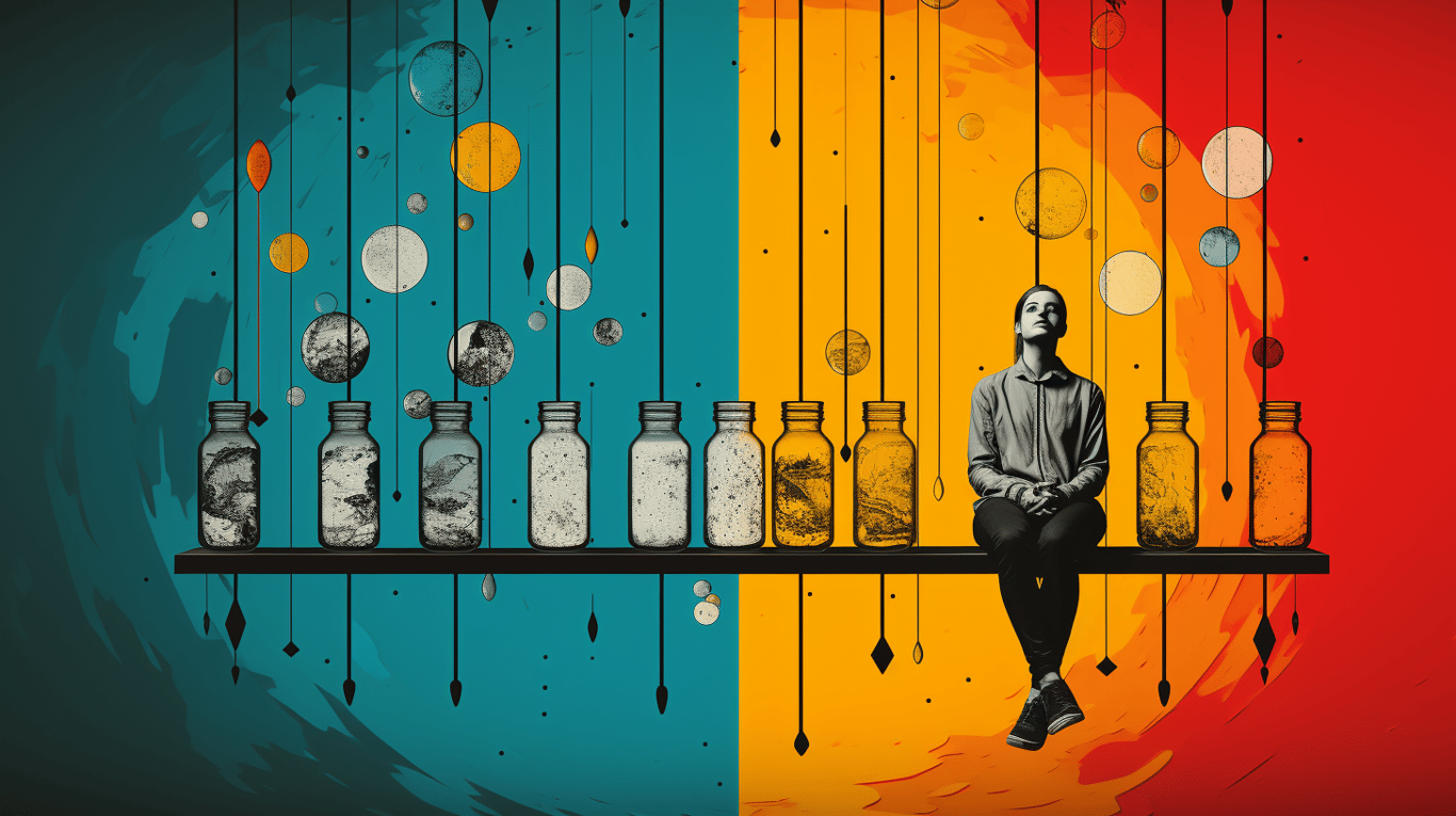 abstract image of a patient experiencing side effect